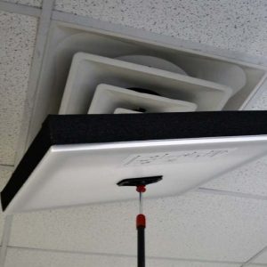 HVAC Room Ventilation Cover and Pole for Air Conditioning Units